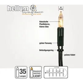 Hellum Lichterkette LED 5,1 m Grün