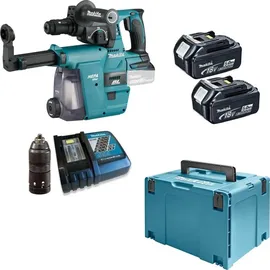 Makita DHR243RTJW inkl. 2 x 5,0 Ah + Makpac + Schnellladegerät + Staubabsaugung