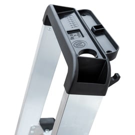Günzburger Stufen-Stehleiter einseitig begehbar mit clip-step relax 8 Stufen