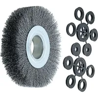 Lessmann Draht-Rundbürste Stahldraht 0,30 / 0,35 mm, Bürsten-⌀xBesatzbreite: 150X30