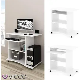 Vicco Schreibtisch Harm, Weiß, 80 x 50 cm,