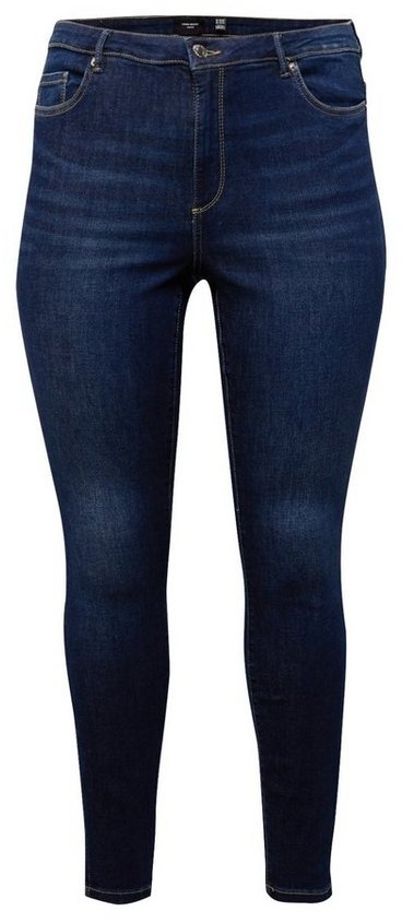 Vero Moda Curve High-waist-Jeans Phia (1-tlg) Plain/ohne Details, Weiteres Detail blau 48