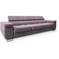 Masseno Bettsofa, Rosa, Textil, 281x87x98 cm, Wohnzimmer, Sofas & Couches, Schlafsofas