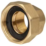 tecuro Pumpenverschraubung ÜWM 1 1/2 x IG 1 Zoll DN 25 flachdichtend Messing