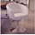 FineBuy Cocktailsessel FINEBUY Kunstleder 62 x 55 x 120 cm Weiß drehbar mit Kissen