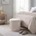Relaxdays Hocker Samt 38 x 38 x 38 cm Creme