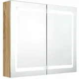 vidaXL Eichenoptik 80 cm braun
