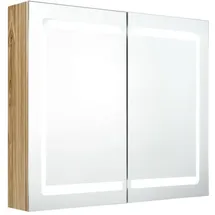 vidaXL Eichenoptik 80 cm braun