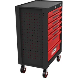 KS Tools ECOline SCHWARZ/ROT Werkstattwagen mit 7 Schubladen