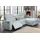 Home Affaire "Sentrano, L-Form", blau (eisblau), B:275cm H:82cm T:164cm, NaturLEDER/Kunstleder (Das Leder hat eine Dicke von 0, 9-1, 0 mm);Kunstleder;Webstoff (95% Polyester, 5% Nylon);Struktur fein (95% Polyester, 5% Nylon), Sofas, Ecksofa, 275 cm, man.