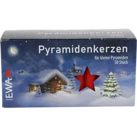 Riffelmacher Pyramidenkerzen 50 Stück 7 cm rot