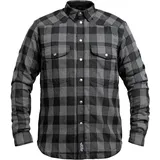 John Doe Motoshirt Hemd grau/schwarz S