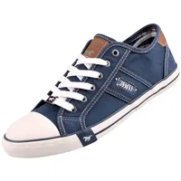 Mustang Herren Canvas Sneaker blau 45