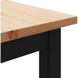 vidaXL Bartisch Natur 70 x 70 x 105 cm Braun