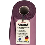 AROBA 2X Airlaid Papiertischdecken Rolle 1,2 x 24 m - Einweg Tischtuch - Stoffähnliche Premium Tischdekoration - Robust & Hoch saugfähig - Für Catering, Events, Hochzeit, Hotel & Party - Violett