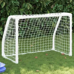 Mini-Fußballtore für Kinder – 2 Tore mit Netz, Aufblasbarer Fußball, Pumpe und Heringe