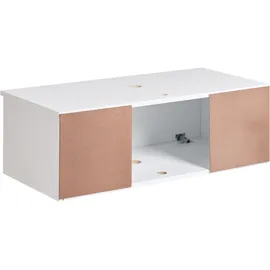 Beliani Waschbeckenunterschrank 80 x 40 cm Weiß