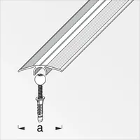 Alfer Übergangs-Profil und Dübel-System 0.9 m, 33 mm, Alu, eloxiert, titan