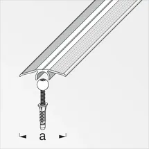 Alfer Übergangs-Profil und Dübel-System 0.9 m, 33 mm, Alu, eloxiert, titan