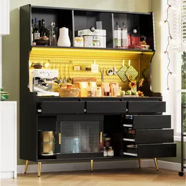 Okwish Buffet 145 x 39 x 171 cm Schwarz