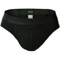 HOM Herren Slips, Vorteilspack - Mini Briefs HO1, Unterhose, Baumwoll-Modal, einfarbig Schwarz M