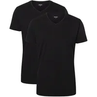 Camano Herren T-shirt 2er Pack Men Comfort BCI cotton V-Neck T-Shirt 2p,