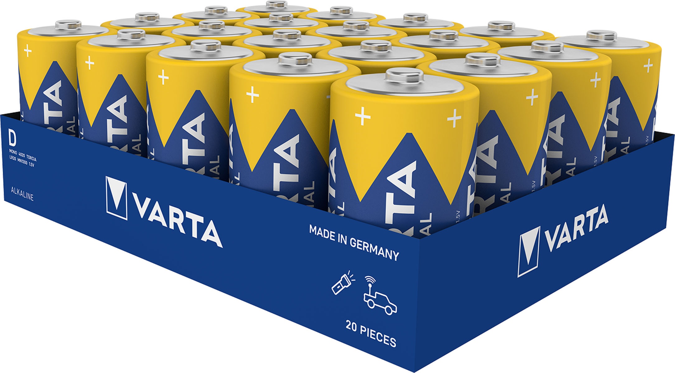 Varta Industrial Pro Mono D Batterie 4020 20 Stk. (Tray)