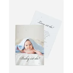 Dankeskarten Geburt selbst gestalten mit Spruch und Fotos im Onlinedesigner bei Meine-Kartenmanufaktur.de
