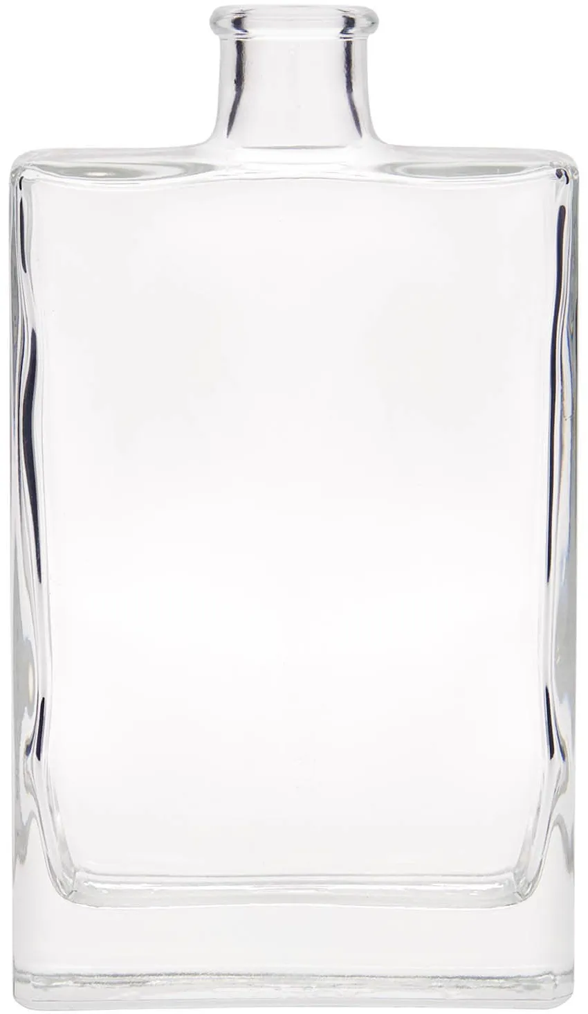 Glazen fles 'Julia', 350 ml, rechthoekig, monding: kurk