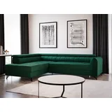 silape Ecksofa Alice mit Schlaffunktion und Bettkasten, Wohnlandschaft mit einstellbare Kopfstützen, Couch, Sofa, Bettsofa, Schlafsofa (Grün (Kronos 19)... - Grün