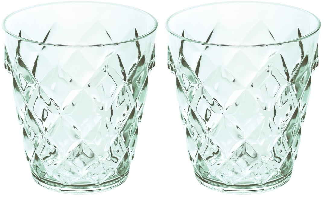 Koziol - Crystal Glas 0.25 l, transparent jade (2er-Set)