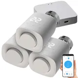 Revolt 3er-Set programmierbare Heizkörper-Thermostate mit WLAN-Gateway & App