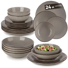 luxuskollektion Kombiservice 24-tlg. Grau