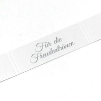 KATINGA Freudentränen Banderolen auf der Hochzeit für Taschentücher (silber geprägt) (50 Stück)