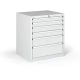 Werkstatt-Schubladenschrank G345, 6 Schubladen, 881 x 653 x 800 mm, grau