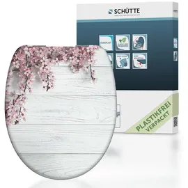 Schütte WC-Sitz Flowers&Wood Duroplast Mehrfarbig