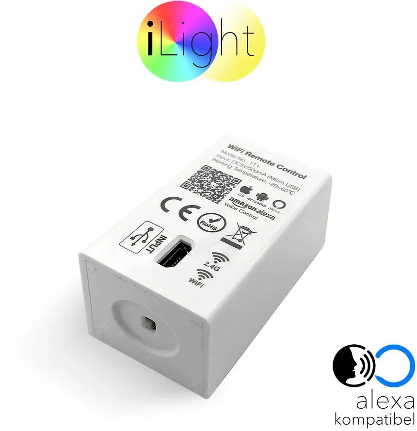 LED WiFi-Box Alexa Kompatibel per Smartphone & Tablet