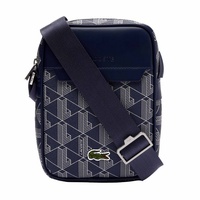 Lacoste The Blend Vertical Monogram Camera Bag, blau