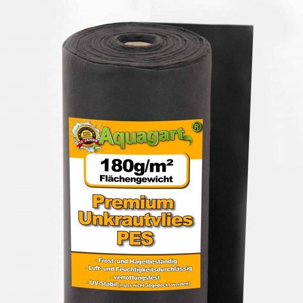 400m2 Unkrautvlies Gartenvlies Mulchvlies Vlies 180g 2m breit Premium Qualität