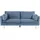 VCM Boom Sofa 3 Personen velour blau.