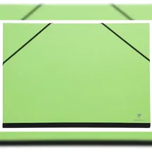Clairefontaine 6x Zeichenmappe mit Gummizug 52x72 cm - Grün 144404C