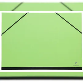 Clairefontaine 6x Zeichenmappe mit Gummizug 52x72 cm - Grün 144404C