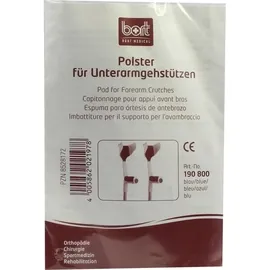 Bort Polster für Unterarmgehstützen blau