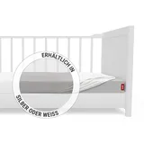 Bett1.de Spannbettlaken Baumwolle-Jersey-Elasthan 60 x 120 cm weiß