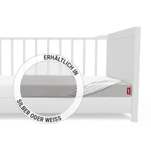 Bett1.de Spannbettlaken Baumwolle-Jersey-Elasthan 60 x 120 cm weiß
