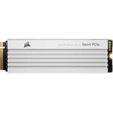 Corsair Force Series MP600 Pro LPX White 4TB, M.2 2280 / M-Key / PCIe 4.0 x4, Kühlkörper (CSSD-F4000GBMP600PLPW)