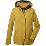 KILLTEC Damen Funktionsjacke mit abzippbarer Kapuze/Outdoorjacke ist wasserdicht KOS 11 WMN JCKT, dunkelgelb, 44,