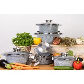 klönberg Topf-Set 10-tlg. 1 x 16 cm + 1 x 1,3 L + 1 x 1,7 L + 1 x 2,4 L + 1 x 3,1 L + 1 x 4,3 L