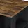 [en.casa] Bartisch Danderyd 120 x 60 x 106 cm Schwarz/Eiche, dunkel
