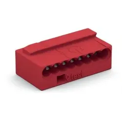 Wago 243-808 MICRO-Verbindungsdosenklemme, für eindrähtige Leiter, Ø max. 0, 8 mm, rot 243808  - 50 Stück